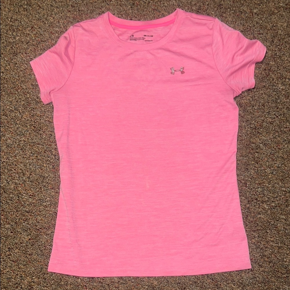 Under Armour Pink Short Sleeve Tee Size Small